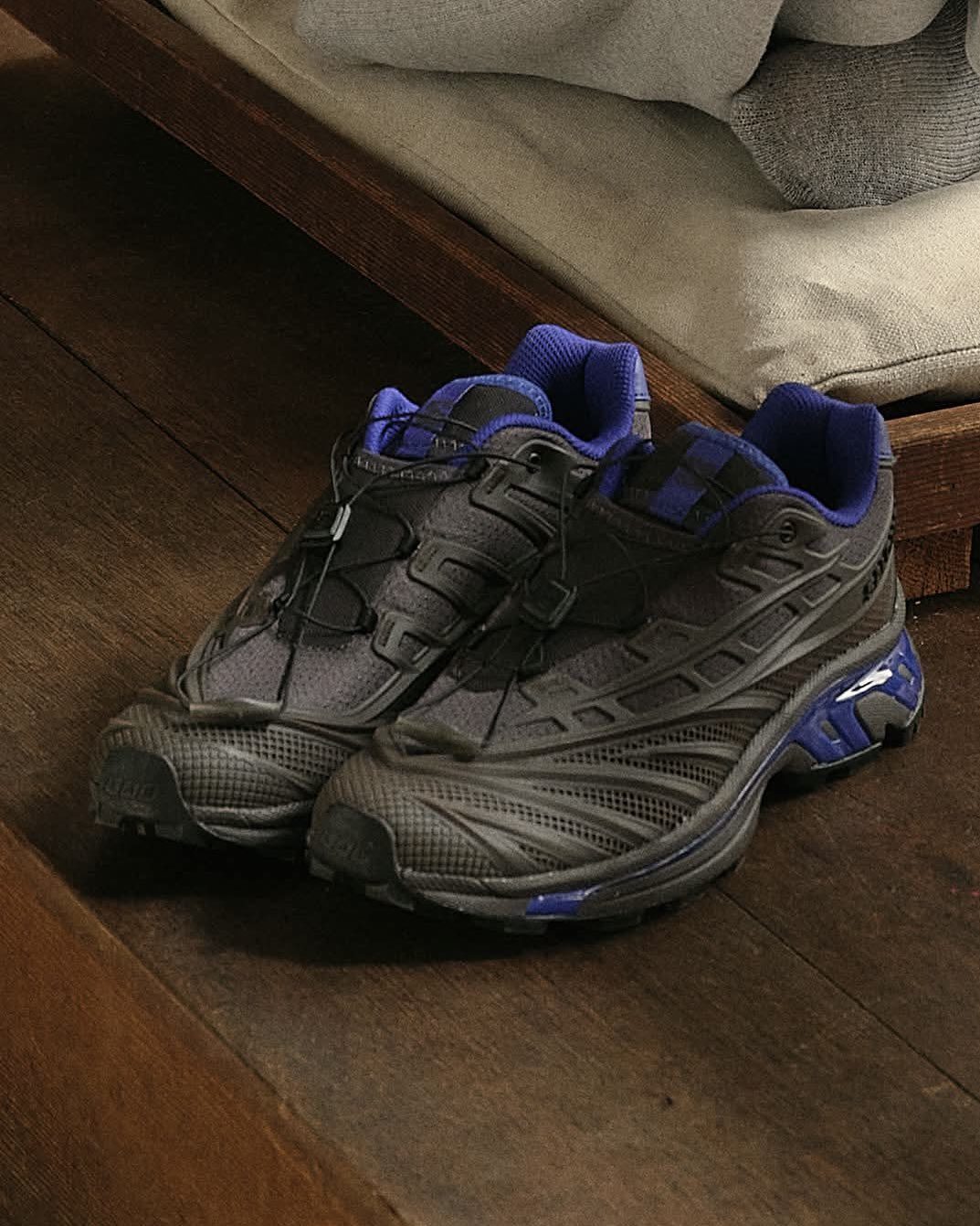 Kith×Salomon XT-EVO グレー×パープル 側面ディテール