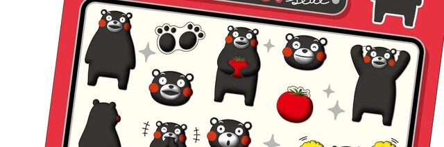 ボンボンドロップシール くまモン デザイン拡大1