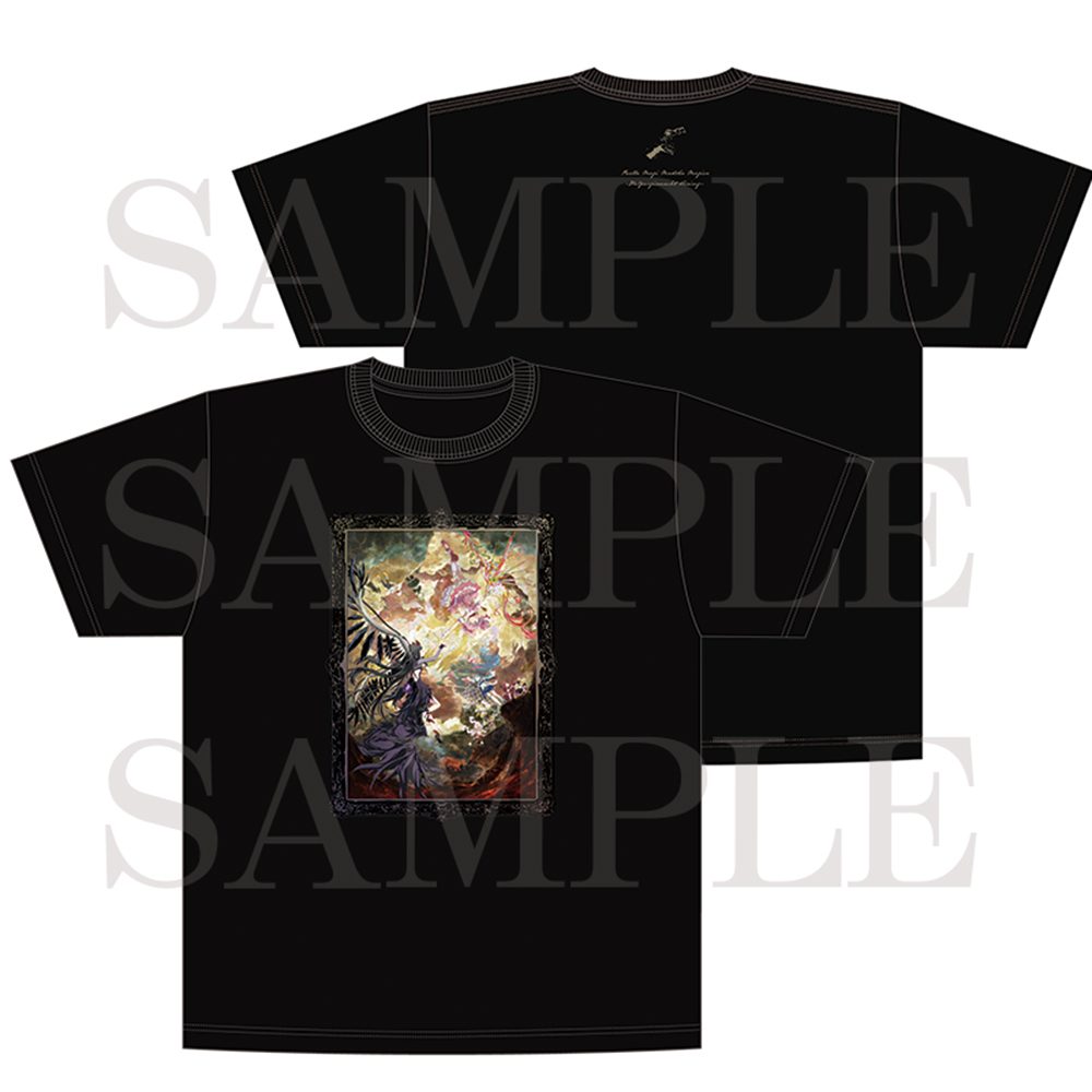 まどマギ ワルプルギスの廻天 コラボTシャツの前面・背面デザイン
