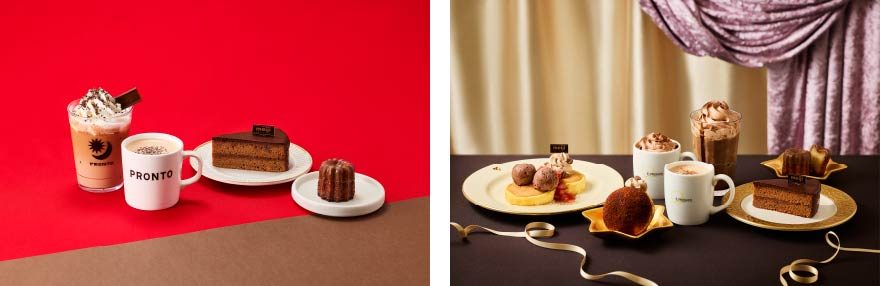 PRONTOの明治ミルクチョコレートコラボメニュー ザッハトルテとカヌレ