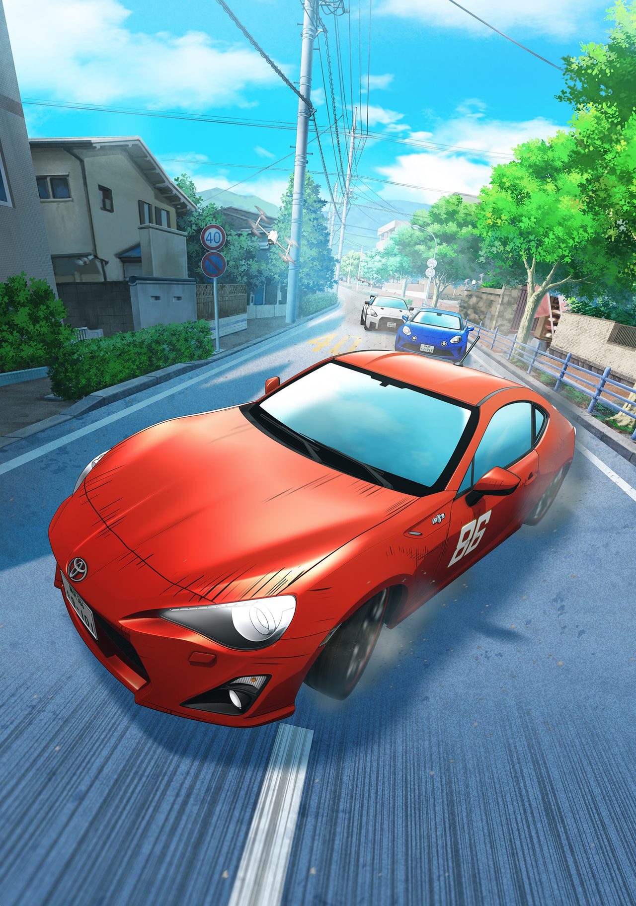 MFゴースト第1期 キービジュアル トヨタAE86