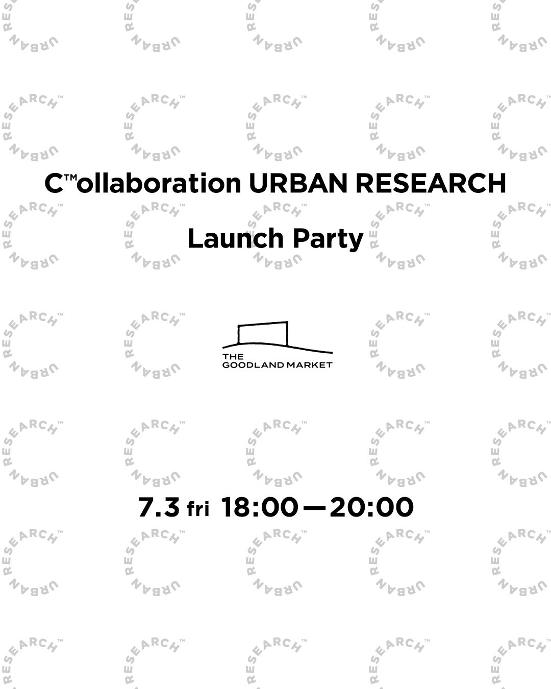 C™ollaboration URBAN RESEARCH Launch Party告知バナー
