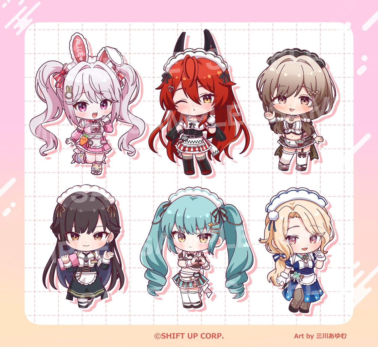 NIKKEコラボカフェ第4弾 ミニキャラクターイラスト