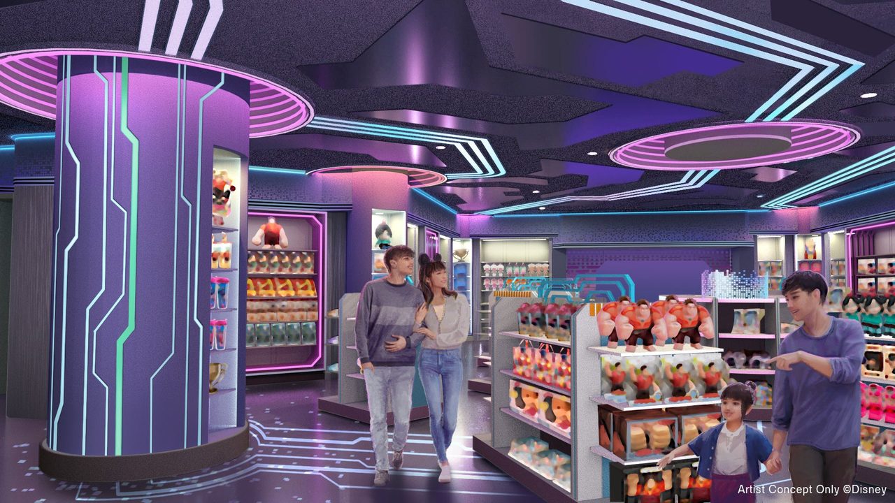 ピクセル・プリズム 店内イメージ シュガーラッシュグッズ売り場