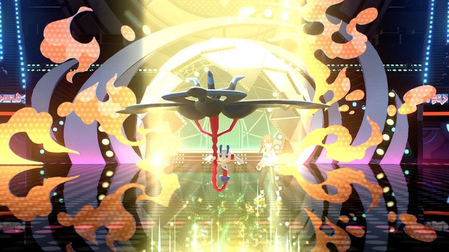 Pokémon Champions メガガルーラとメガガブリアスの対戦シーン