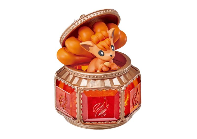 ポケモン Romantic Collection2 ロコン 炎モチーフの円形ボックス