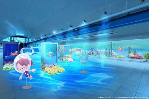 深海ピカピカフォトスポットの会場イメージ 海中をテーマにした撮影エリア