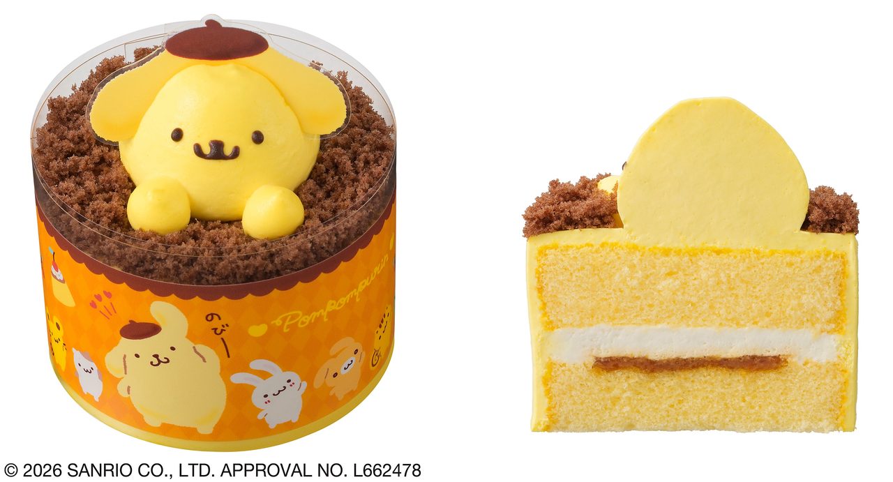 ポムポムプリンのプリン風ケーキ 銀座コージーコーナー