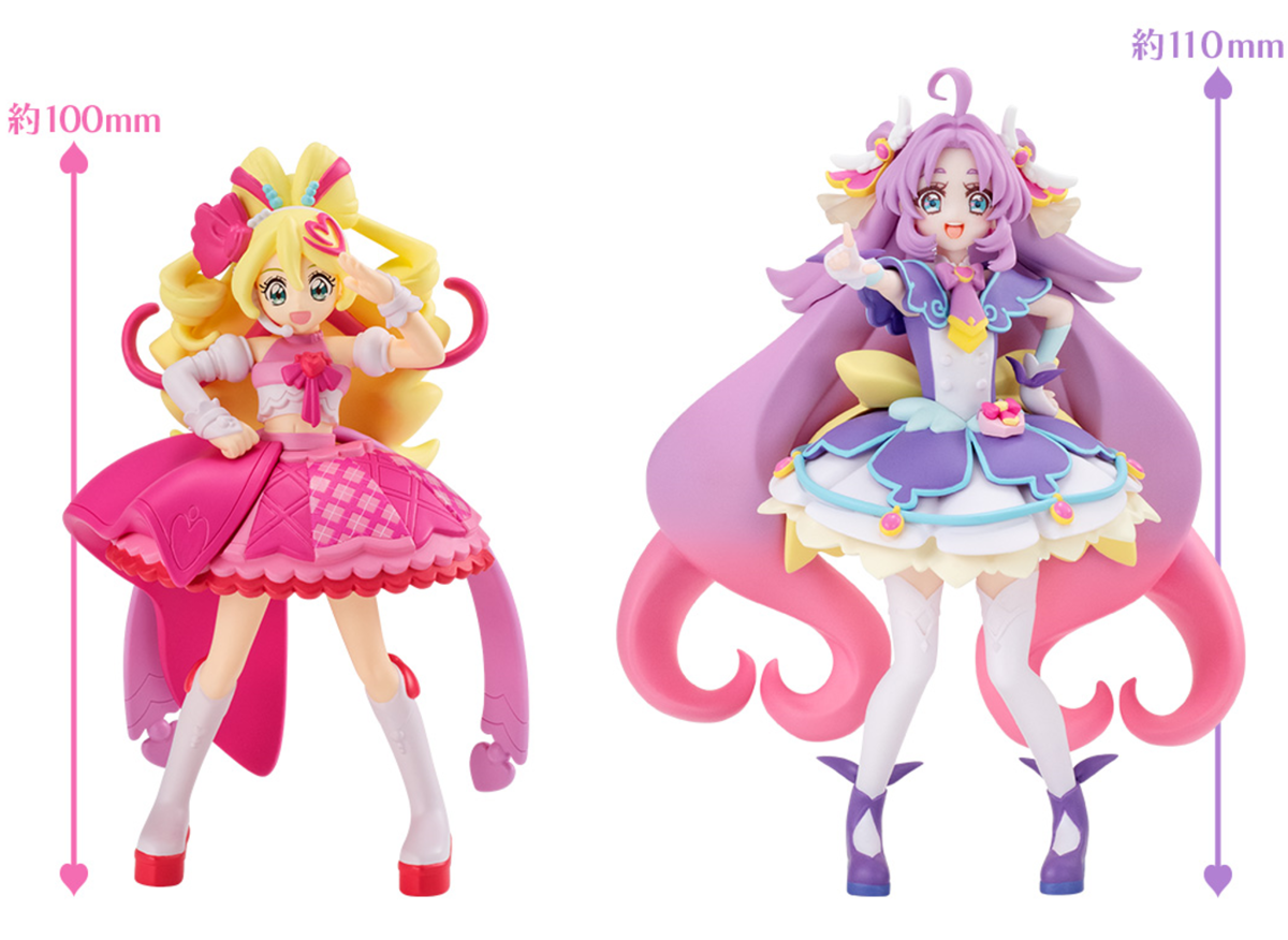 プリキュアSTAR GALLERY サイズ比較 100mmから110mmへ