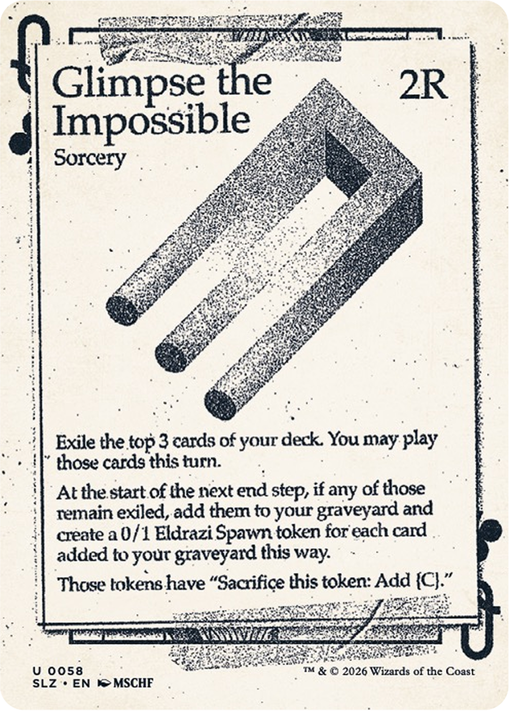 Glimpse the Impossible(不可能の垣間見)のZeta Setバージョンカード画像