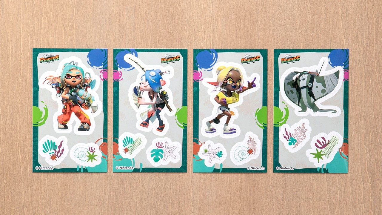 セブン-イレブン スプラトゥーン レイダースキャンペーン ステッカー全4種