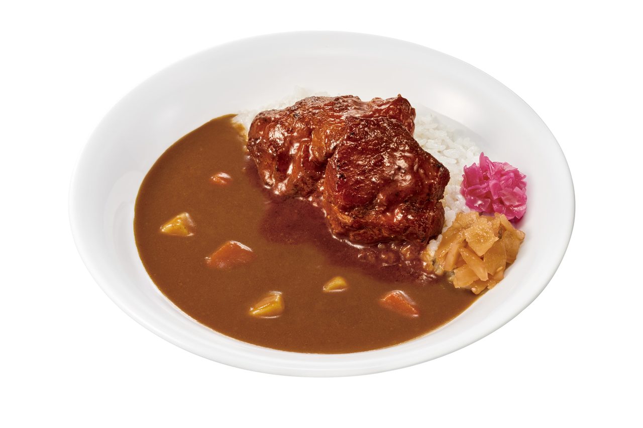 すき家 ポークロックカレー 肉ダブル 肉塊2個盛り
