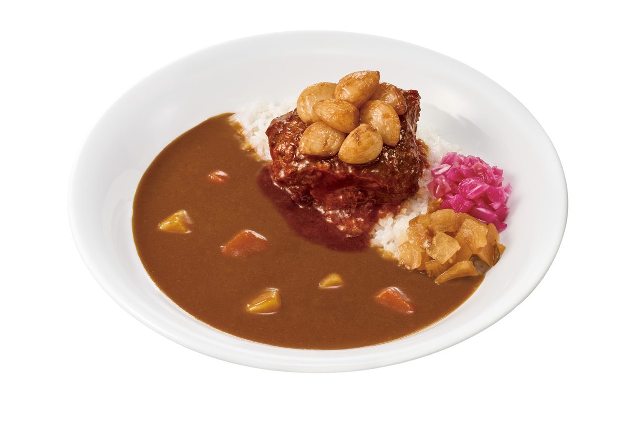 すき家 にんにくポークロックカレー フライドガーリックトッピング