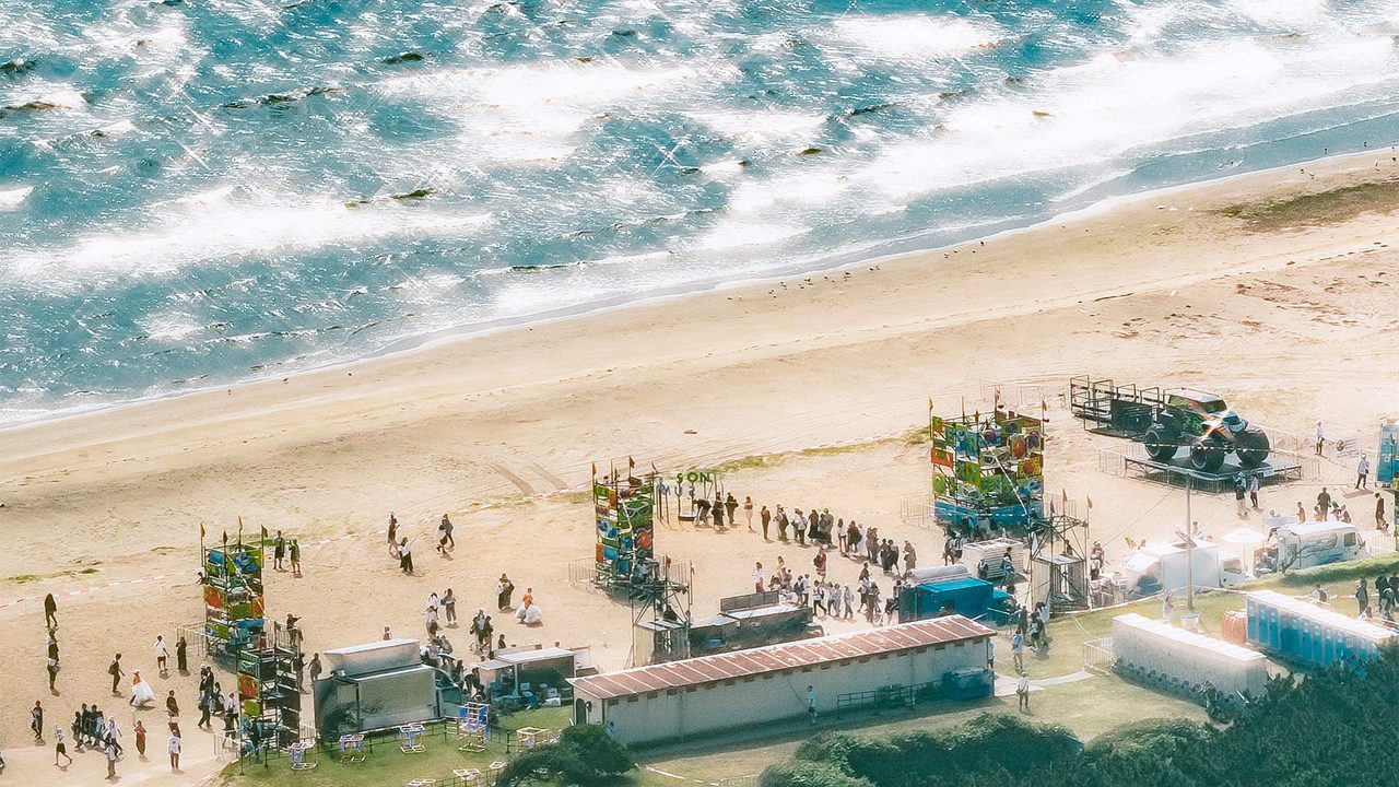 SUMMER SONIC ビーチステージ会場の様子