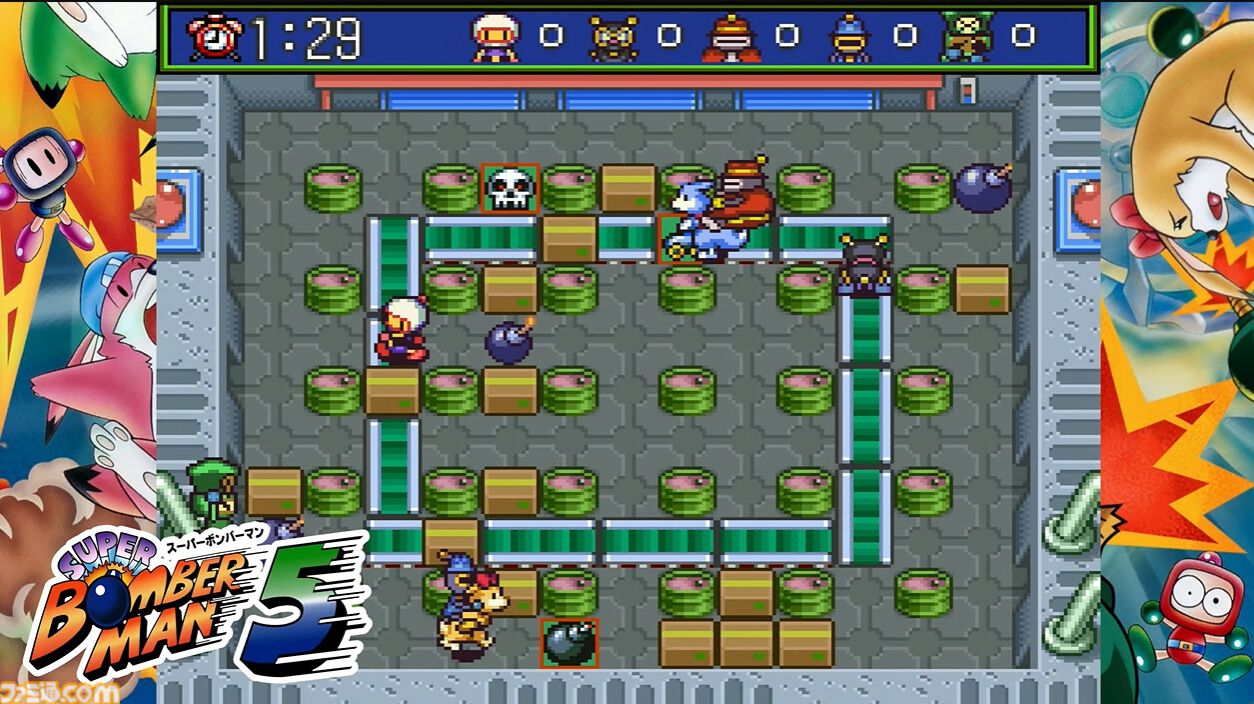スーパーボンバーマン5のゲーム画面