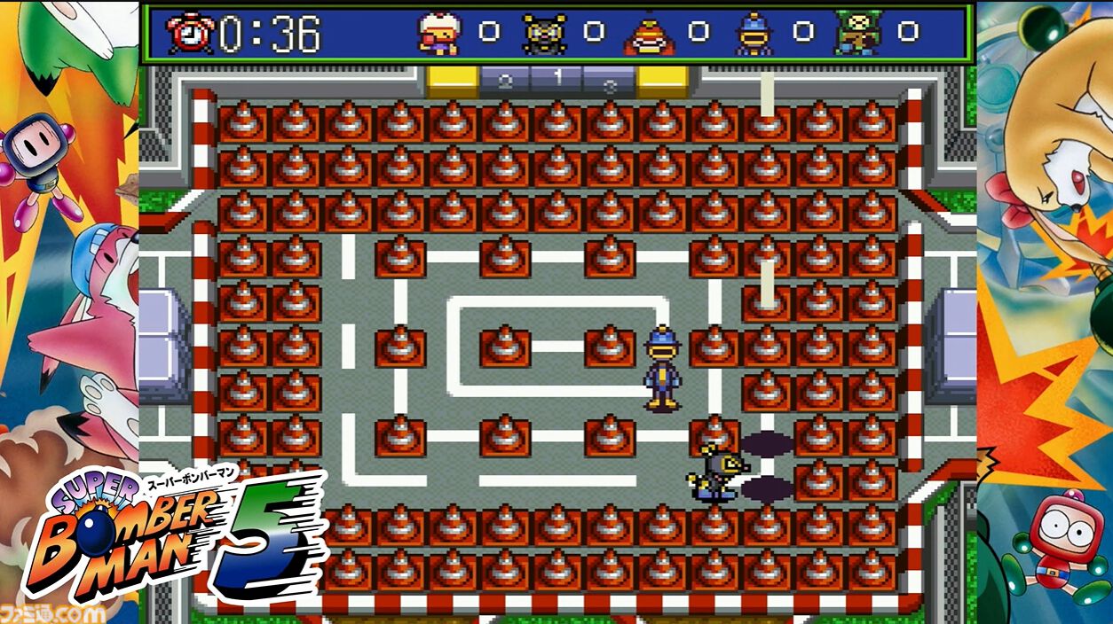 スーパーボンバーマン5の対戦画面