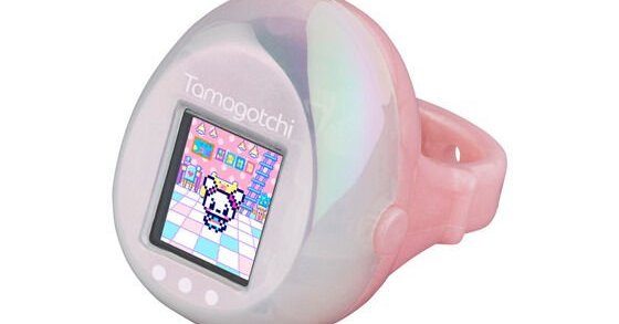 Tamagotchi ring Pink&Pearl White 画面拡大