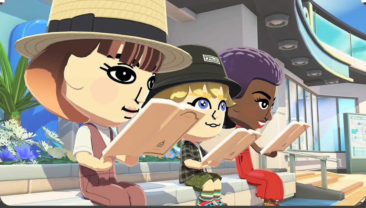トモダチコレクション わくわく生活 Miiキャラクターのゲーム画面