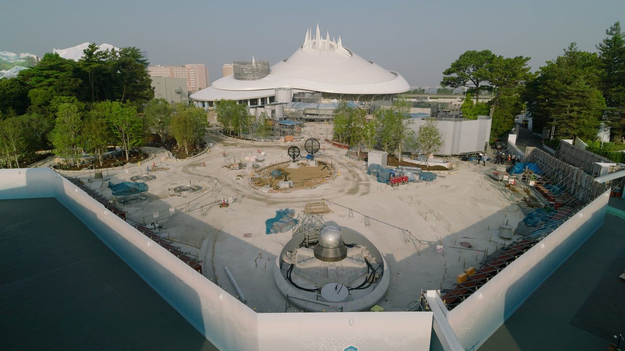 東京ディズニーランド トゥモローランド 工事現場の様子2026年8月