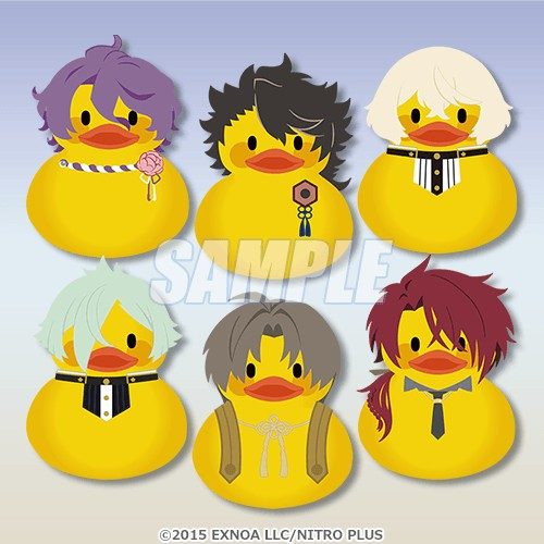 リポストキャンペーン賞品 トウケンダックお風呂ソフビフィギュアコンプリートセット全6種