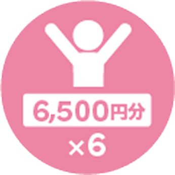 TOYOPay購入上限6500円分×6セット・上限39000円分を示す公式アイコン
