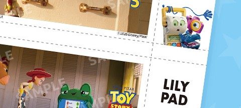 トイストーリー5 チケット風クリアカード 新キャラクター リリーパッドデザイン