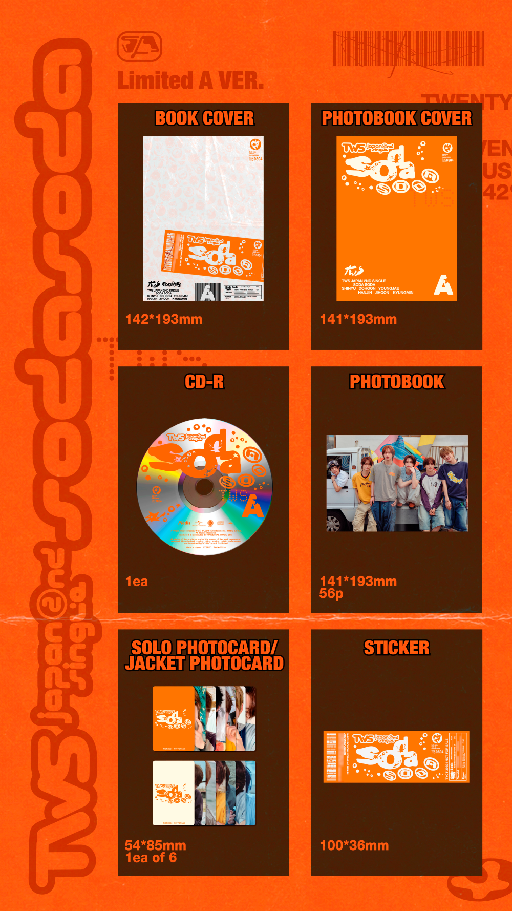 TWS SODA SODA 初回限定盤A ジャケット