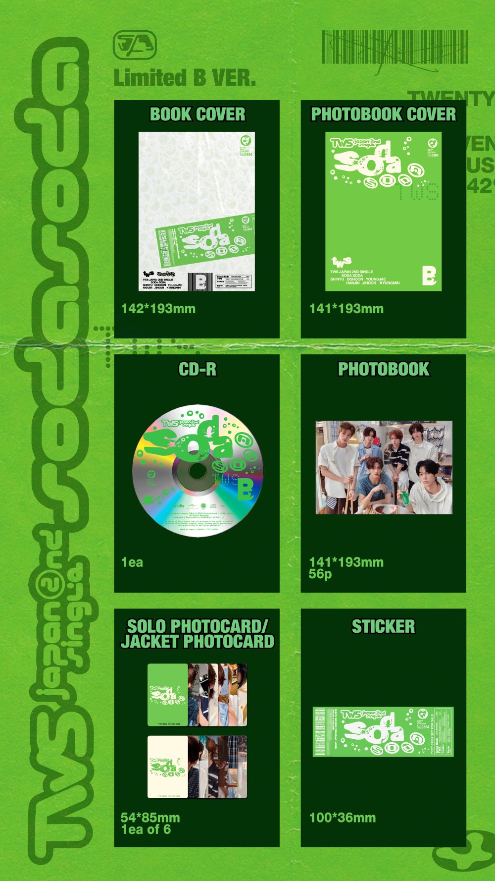 TWS SODA SODA 初回限定盤B ジャケット
