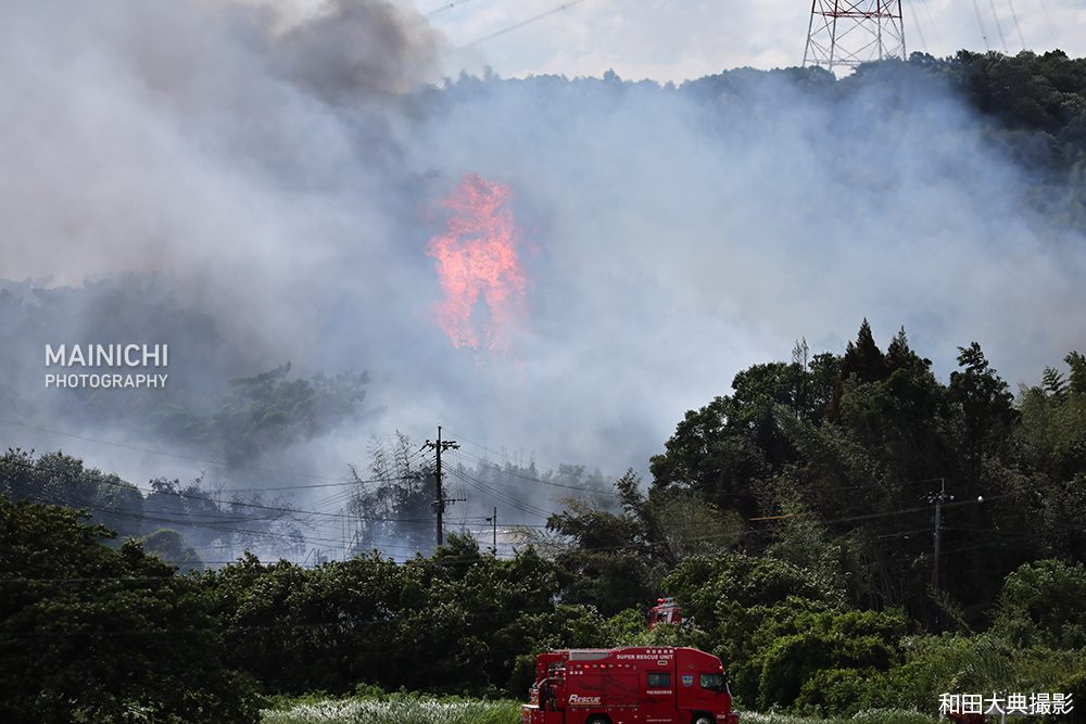熊本・宇城市で竹やぶ火災|地震の断水で消火難航、避難情報まとめ