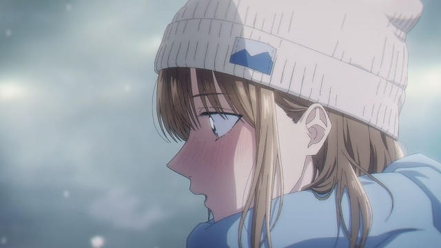 アオのハコ2期PVカット 雪の中の表情