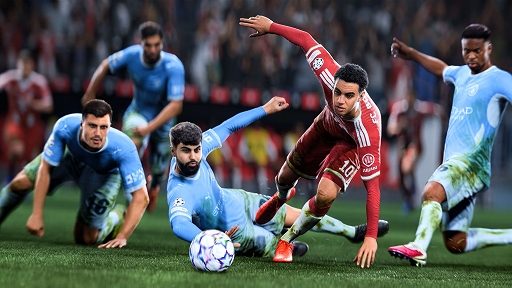 EAFC27の新しいタックル挙動を再現したゲームプレイ画面