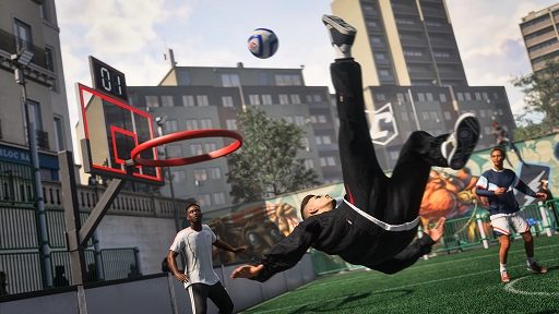 新モード「The Grounds」のストリートサッカー画面