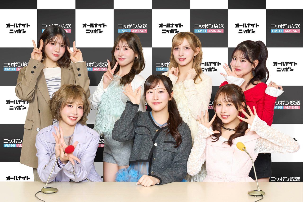 FRUITS ZIPPER オールナイトニッポンX収録の様子 メンバー7人