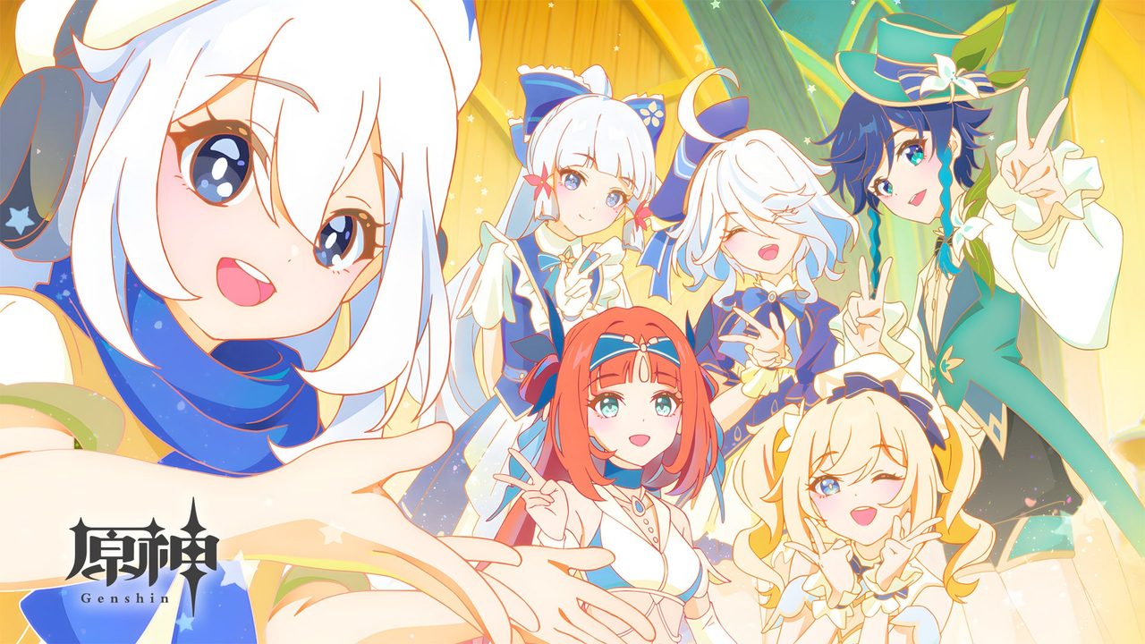 原神6周年を記念したキャラクター集合キービジュアル