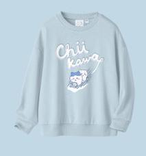 GUちいかわコラボ スウェット chiikawaロゴデザイン