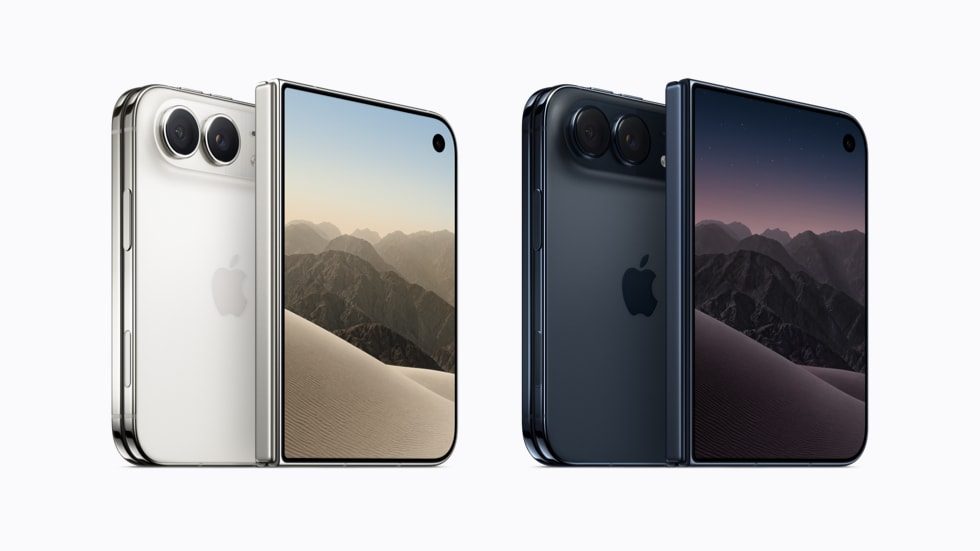 iPhone Duoのカラーバリエーション、Starwhite(白)とNight Sky(黒)の2色