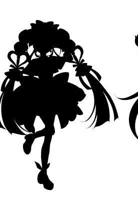 かっぱ寿司プリキュアクリアカードのキャラクター3シルエット