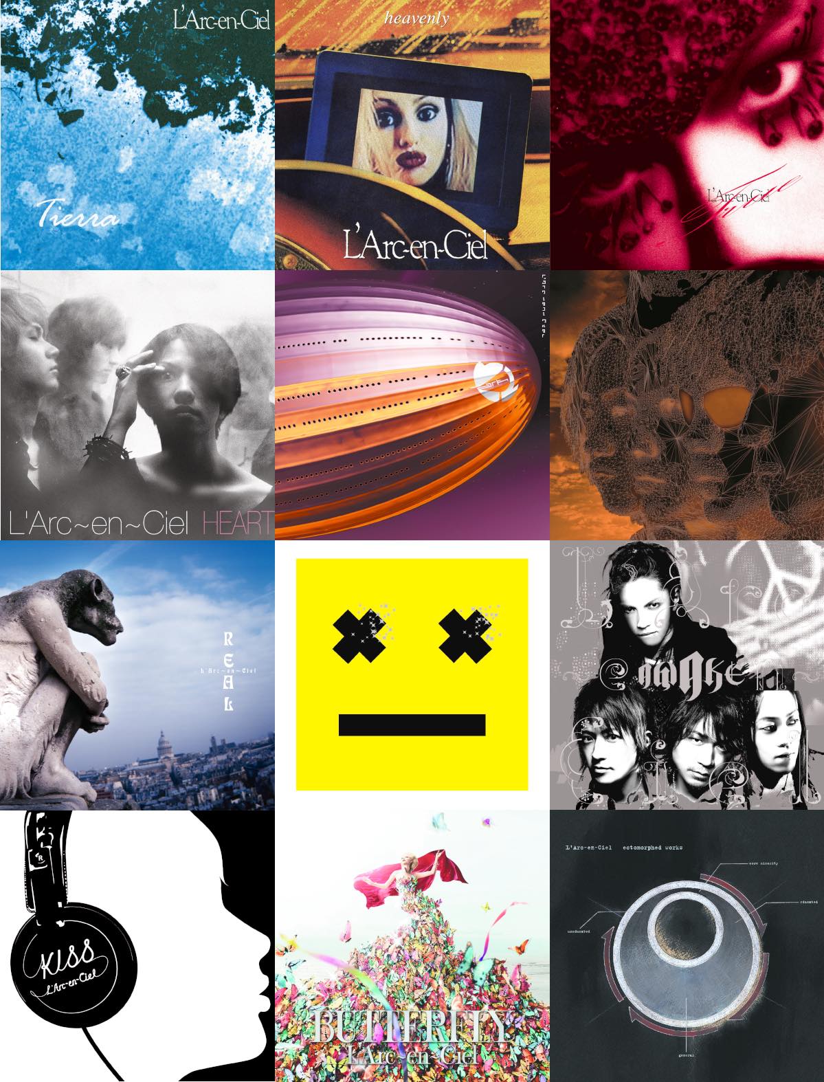 L'Arc-en-Ciel アナログ盤再発 12作品ジャケット一覧