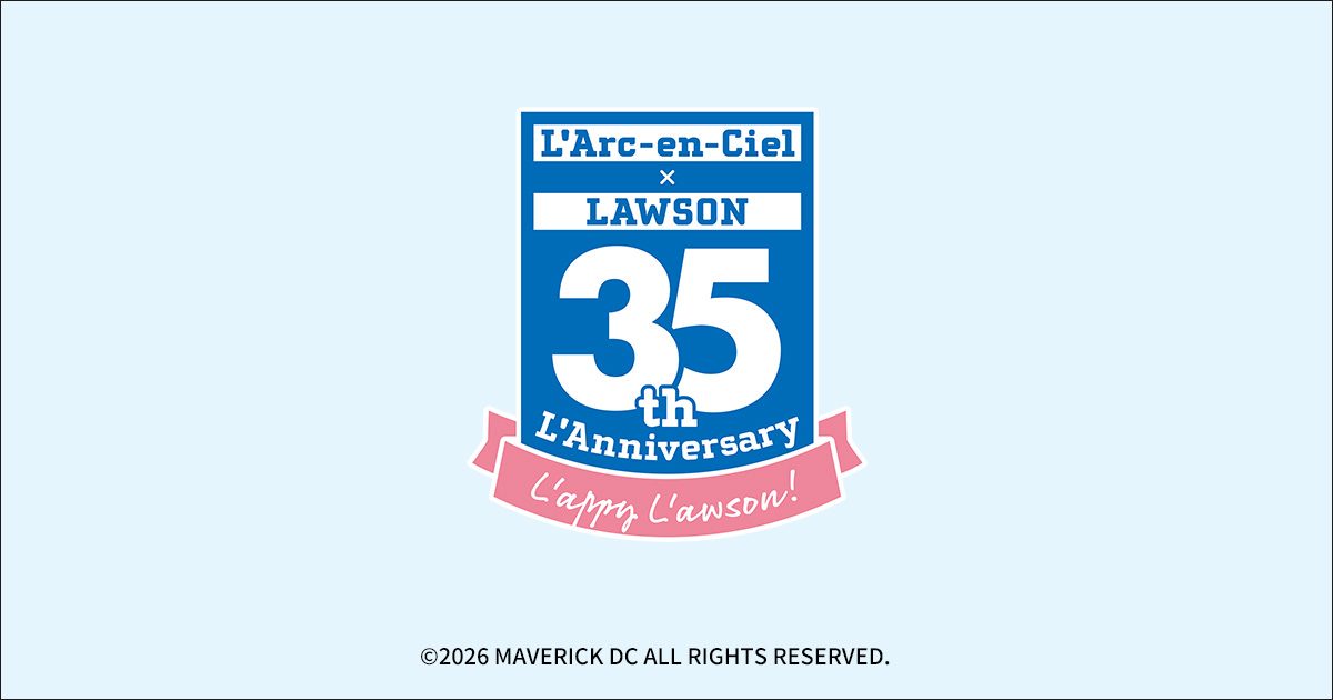 L'Arc-en-Ciel×LAWSON 35th L'Anniversary コラボロゴ
