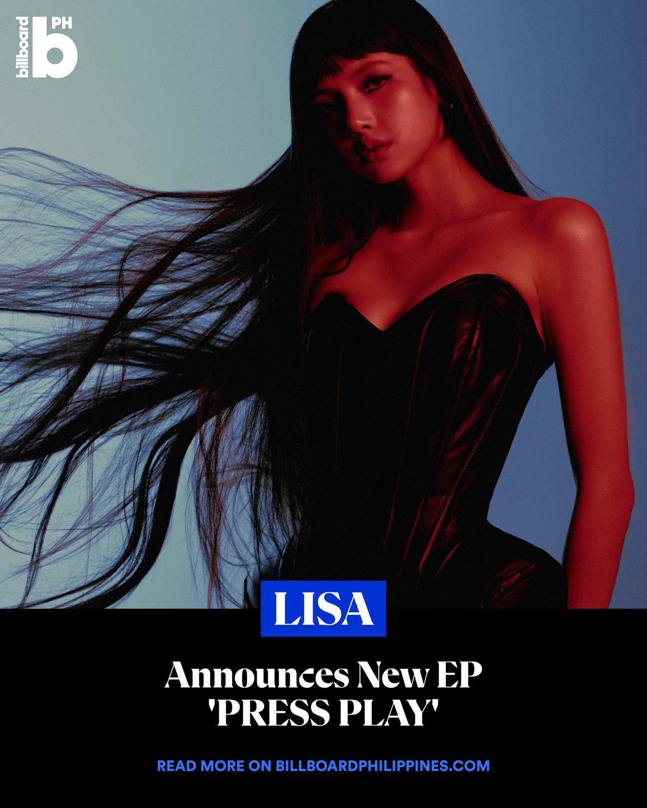 LISA PRESS PLAY EP発表を伝える海外メディアの告知画像