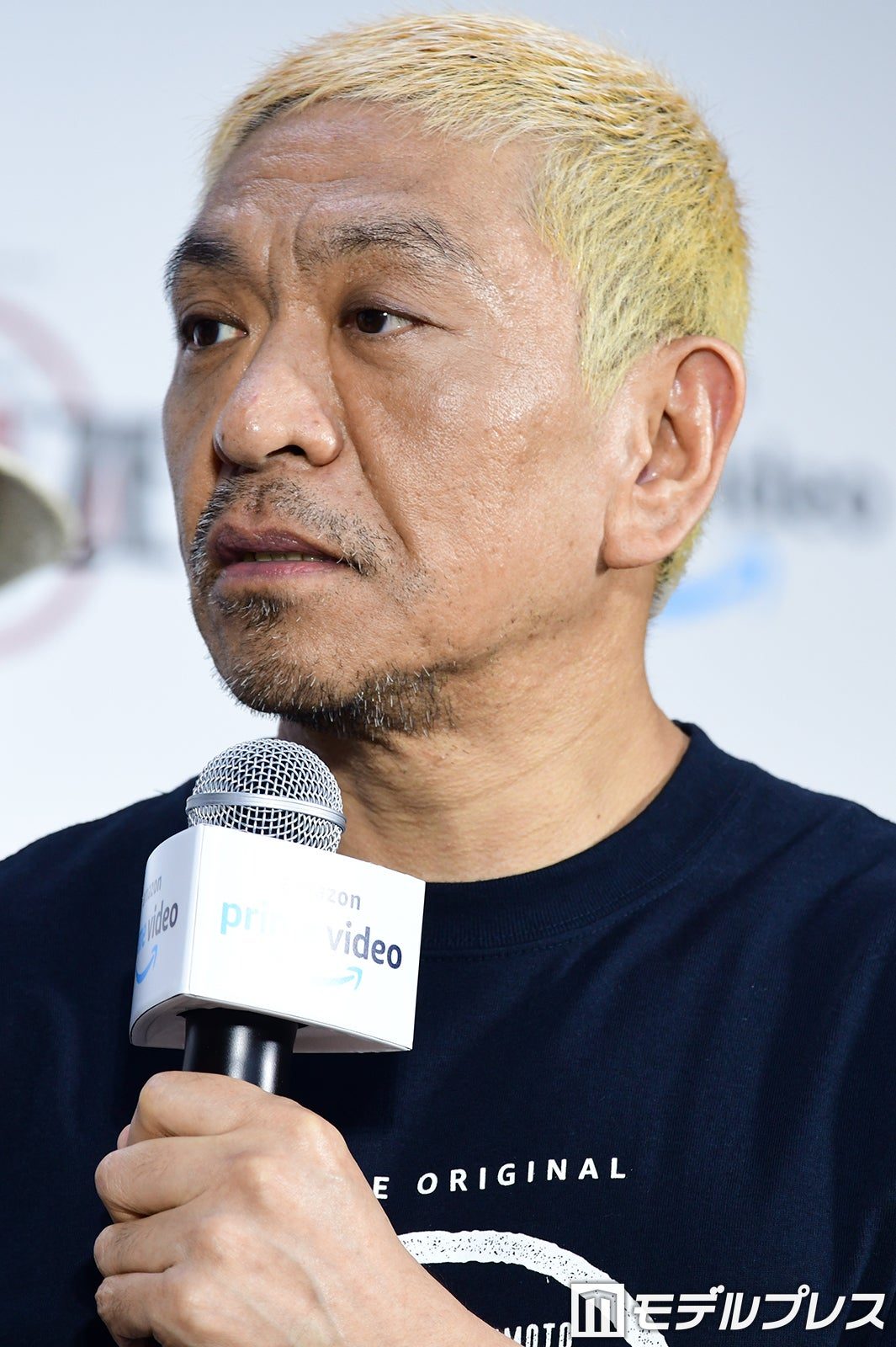 松本人志さんがPrime Video作品の会見に登壇した際の写真