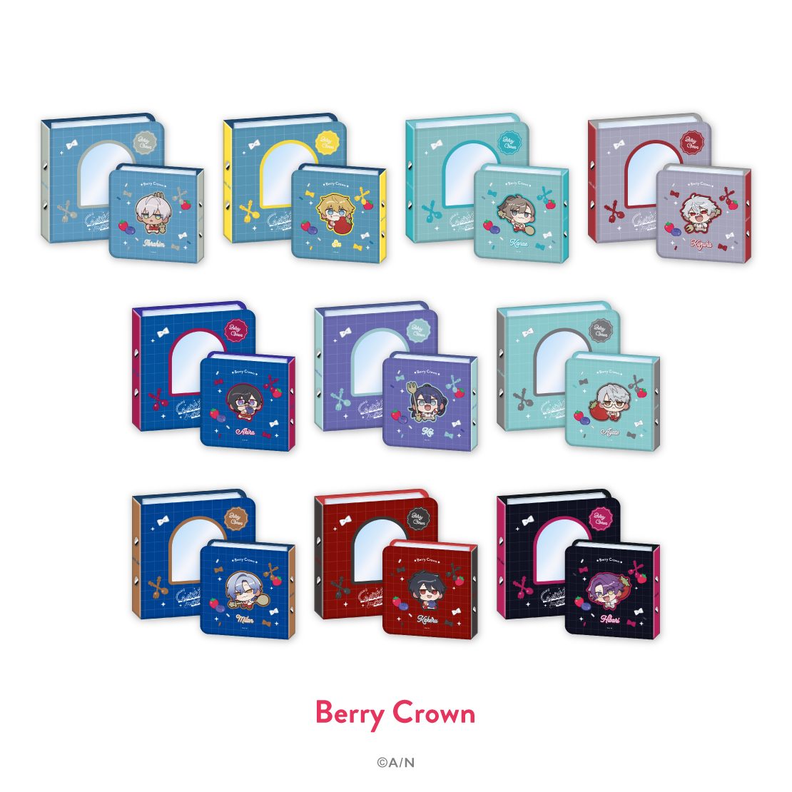 にじさんじ8th with cake コレクトブック Berry Crownデザインのラインナップ