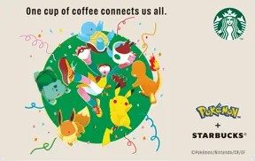 ポケモン×スターバックスコラボ公式ビジュアル One cup of coffee connects us all