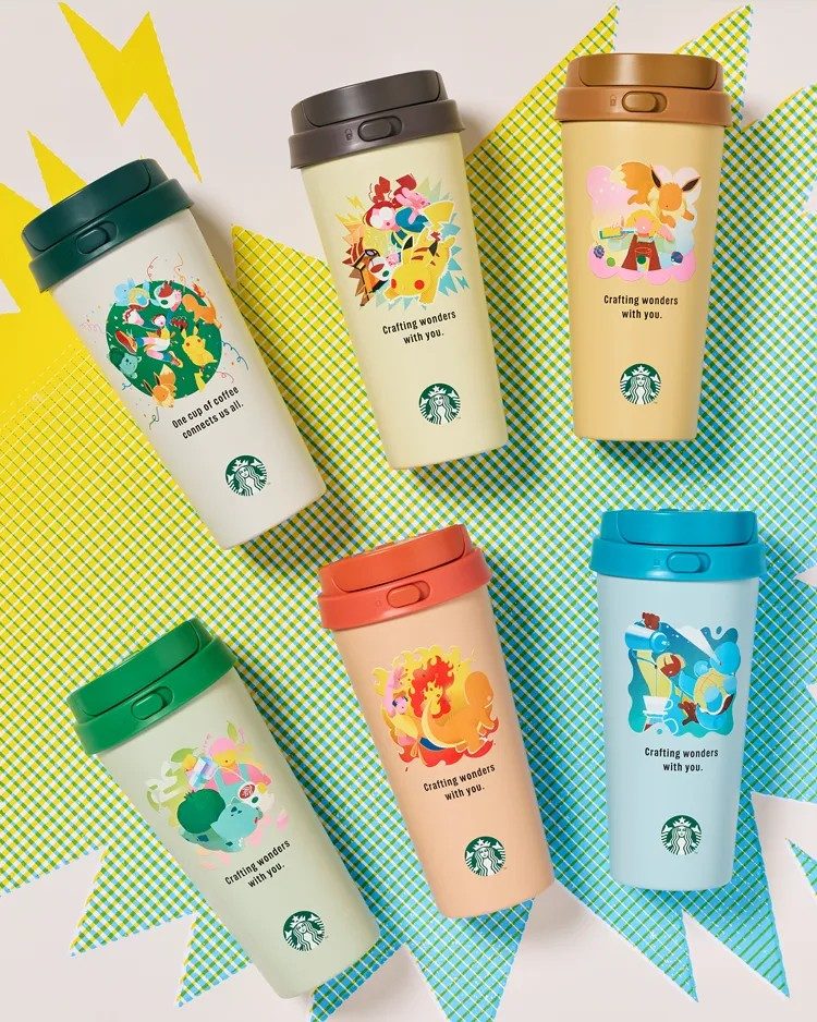 ポケモン×スターバックス コールドカップタンブラー全6色デザイン一覧