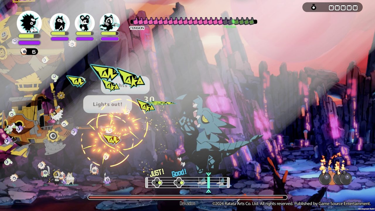 Ratatan ゲーム画面 キャラクター大乱戦