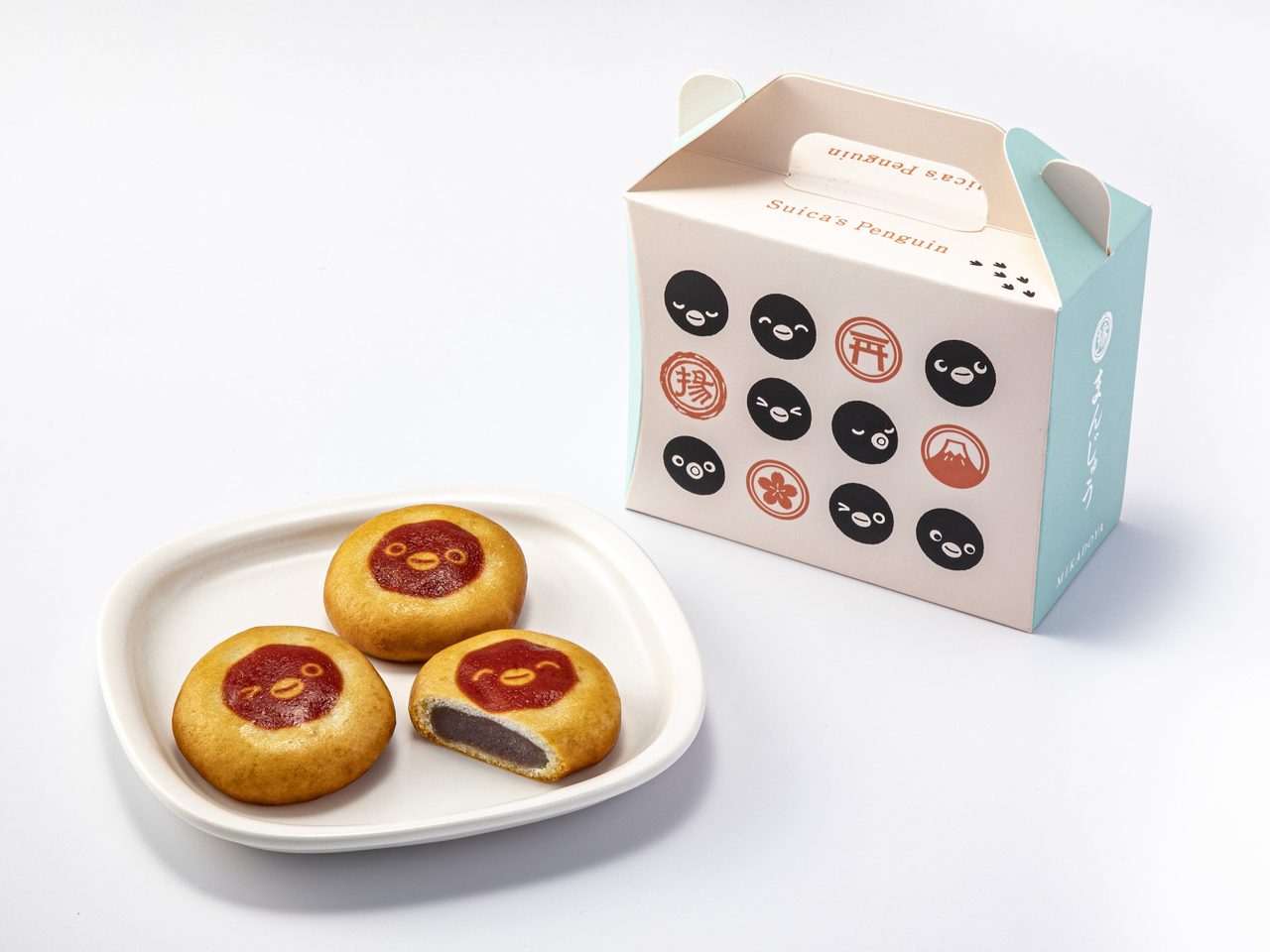 SuicaのペンギンまんじゅうBOX(御門屋TOKYO)