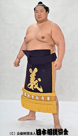 十両力士輝の公式プロフィール写真
