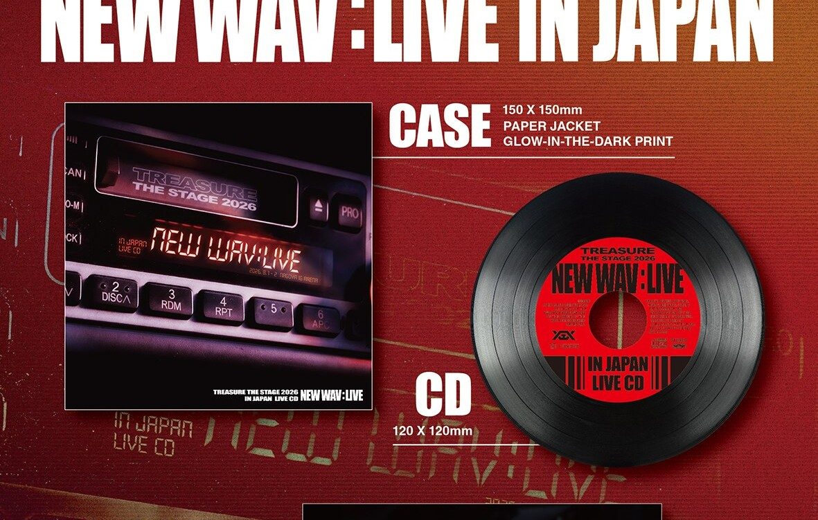 TREASURE THE STAGE 2026 NEW WAV LIVE CD ケース・盤面デザイン