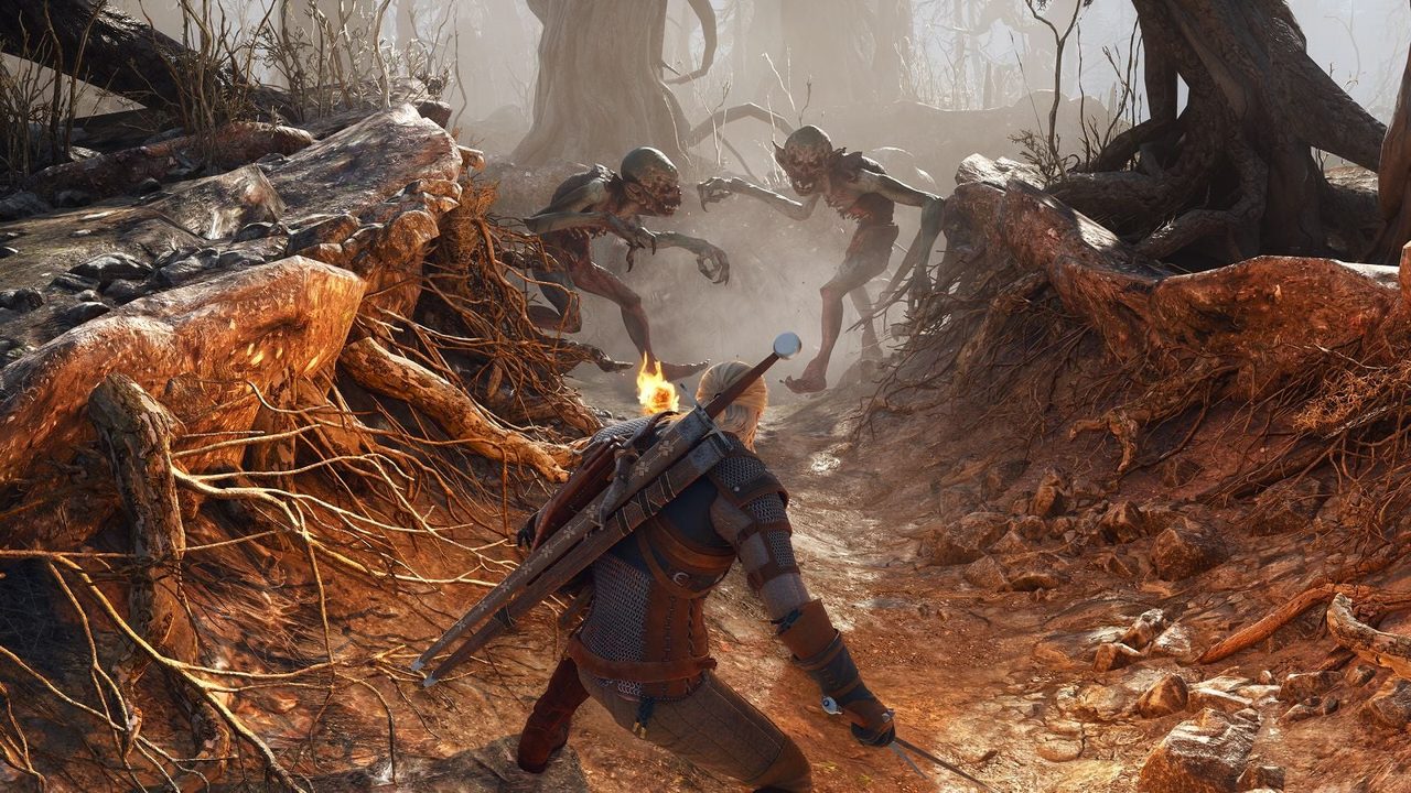 ウィッチャー3 ワイルドハント リマスター 戦闘シーンとモンスター