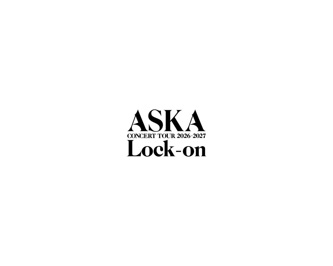 ASKA CONCERT TOUR 2026-2027 Lock-on ロゴ